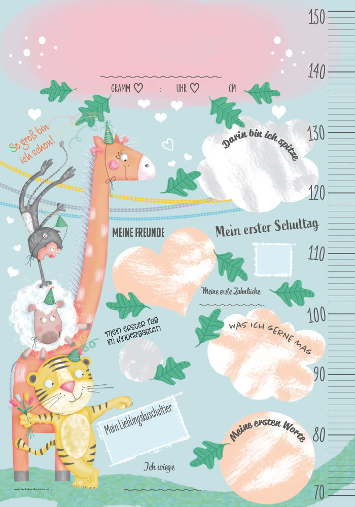 geburtenpaket, geschenk zur geburt, messlatte, poster, kinderzimmer, babygeschenk, geschenk für baby, meilensteine,