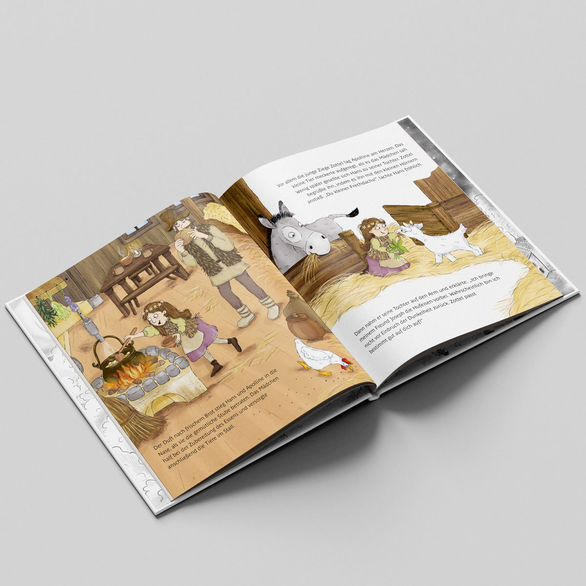 Kinderbuch für eine Gemeinde zum Festhalten der Entstehungsgeschichte